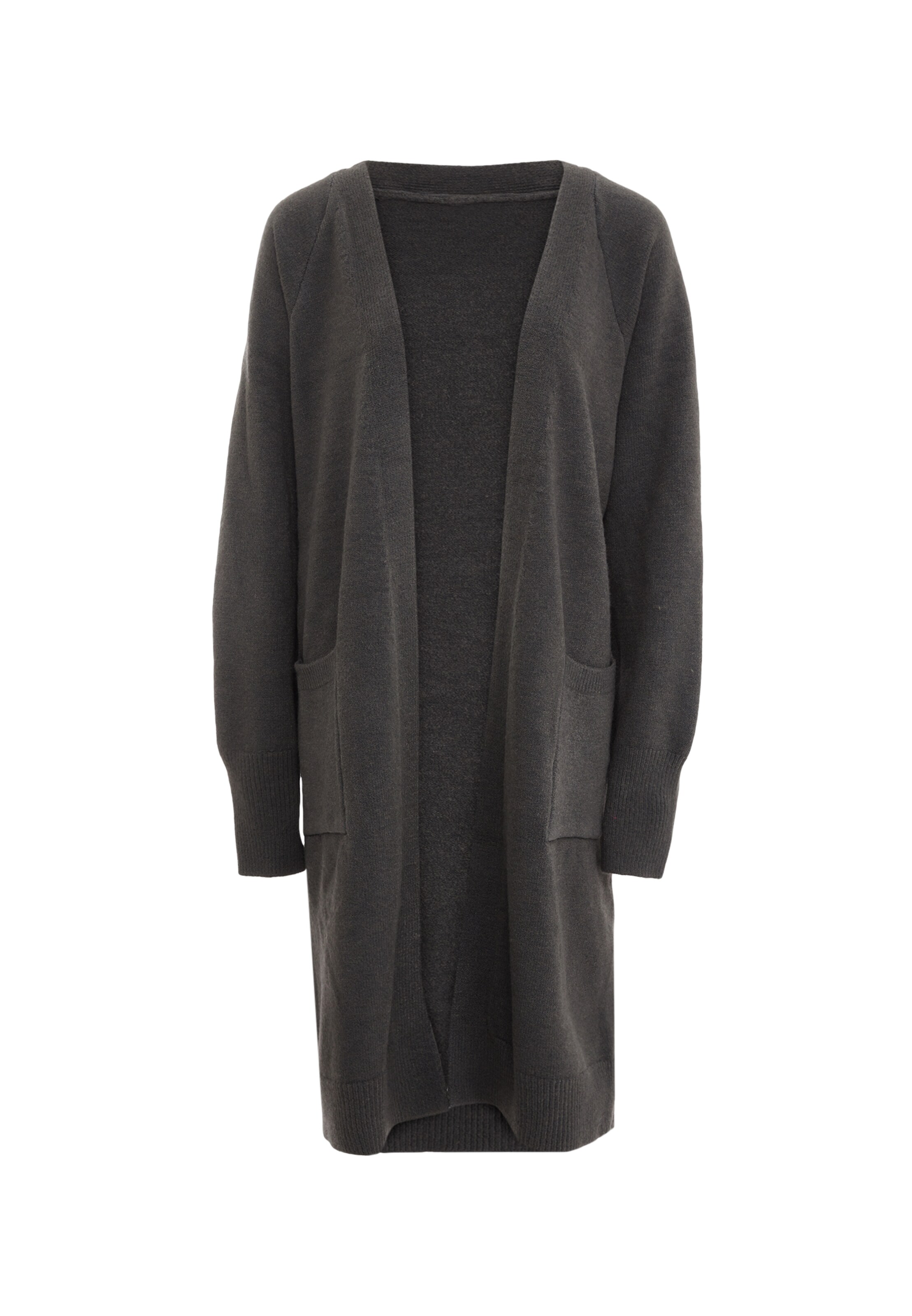 Tanuna Strickjacke in Grau: Vorderseite