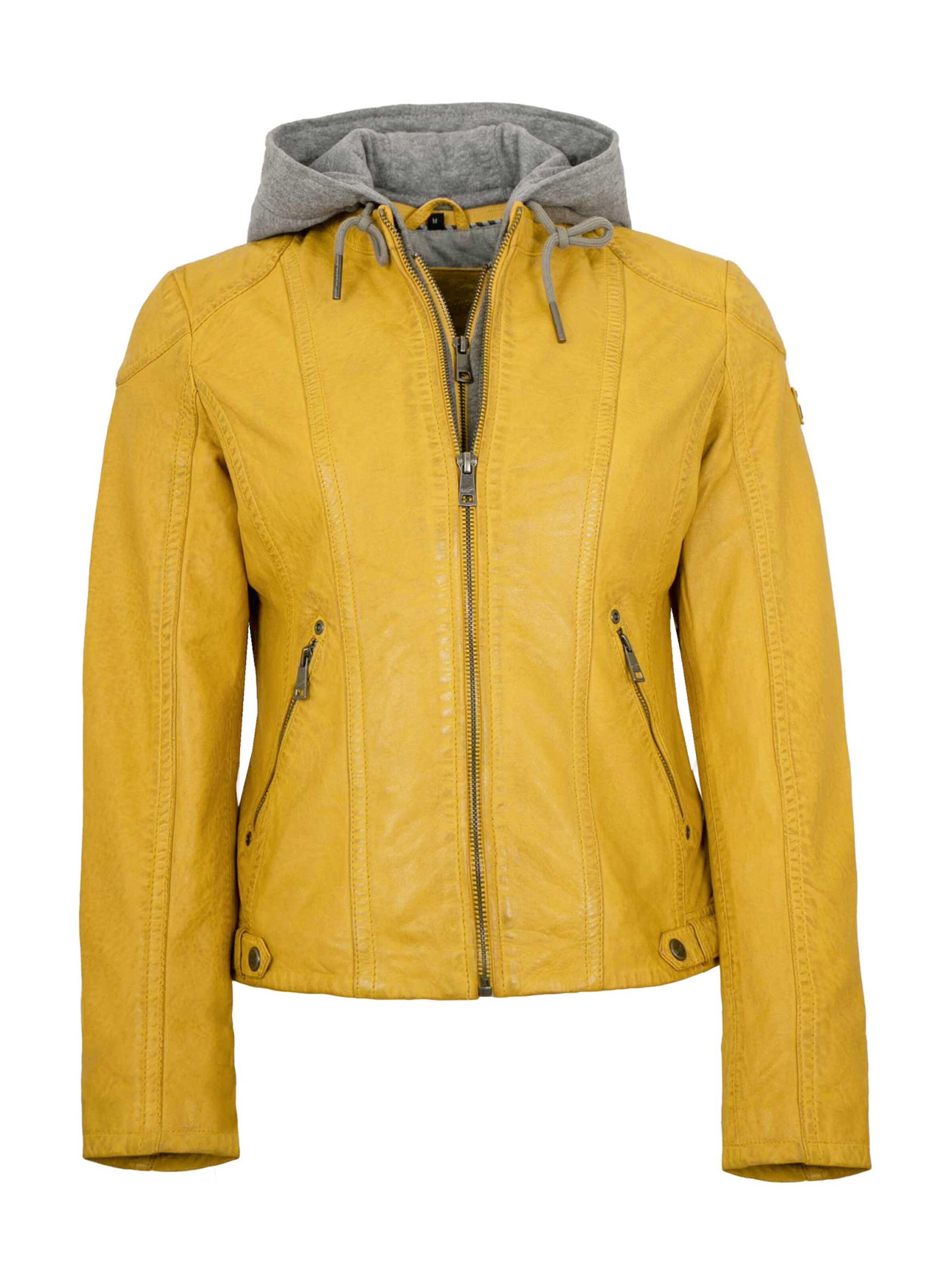 Mauritius Between-season jacket in Yellow: front