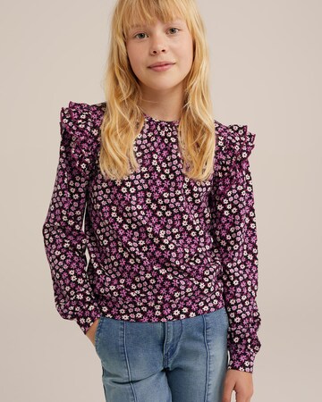 WE Fashion Футболка в Лиловый