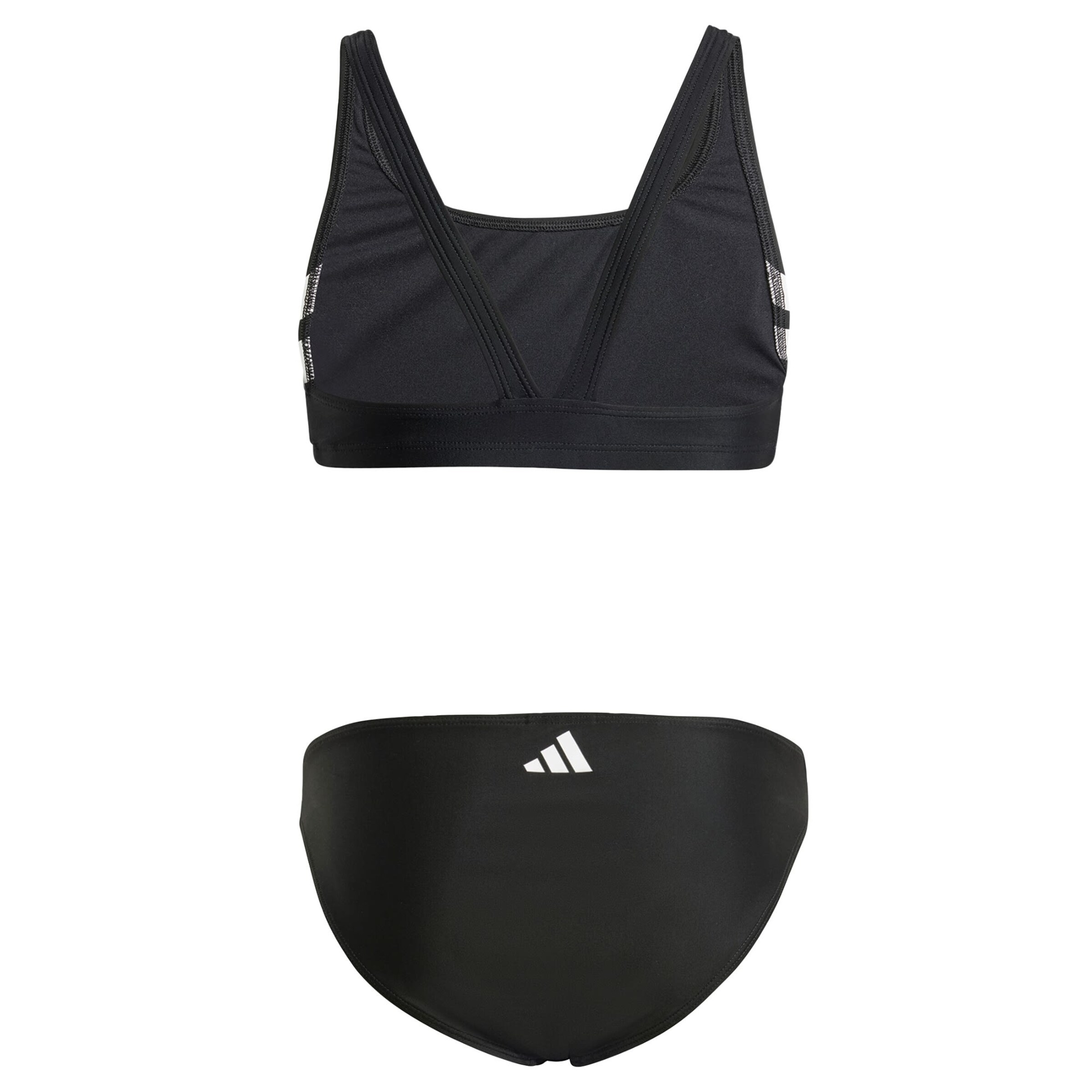 Bustier Maillot de bain de sport '3-Stripes V-Back Bikini' ADIDAS PERFORMANCE en noir