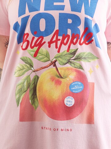 ONLY Carmakoma T-Shirt 'CARJOSSI' in Pink