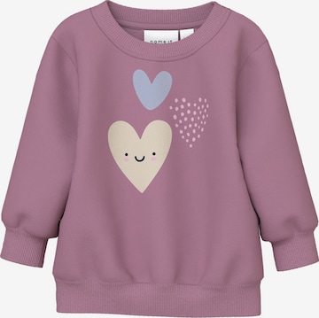 Sweat-shirt 'NBFVRILLIE' NAME IT en violet : devant