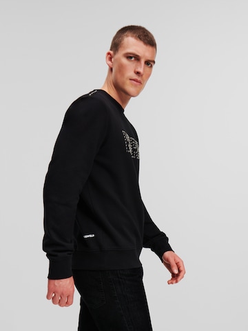 Karl Lagerfeld Sweatshirt ' Studded Karl ' in Schwarz