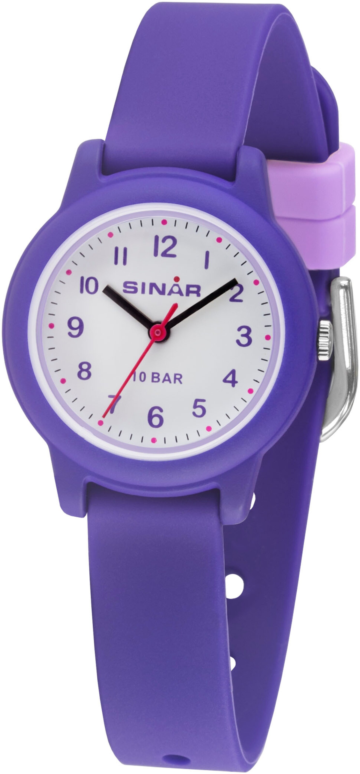 SINAR Analog Watch in Purple: front