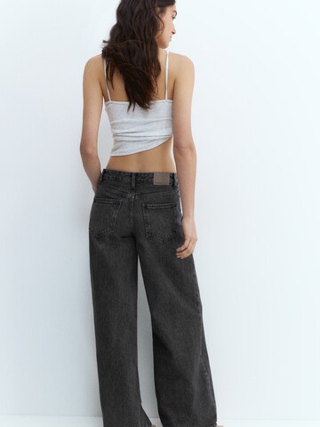 Pull&Bear Wide Leg Jeans in Grau