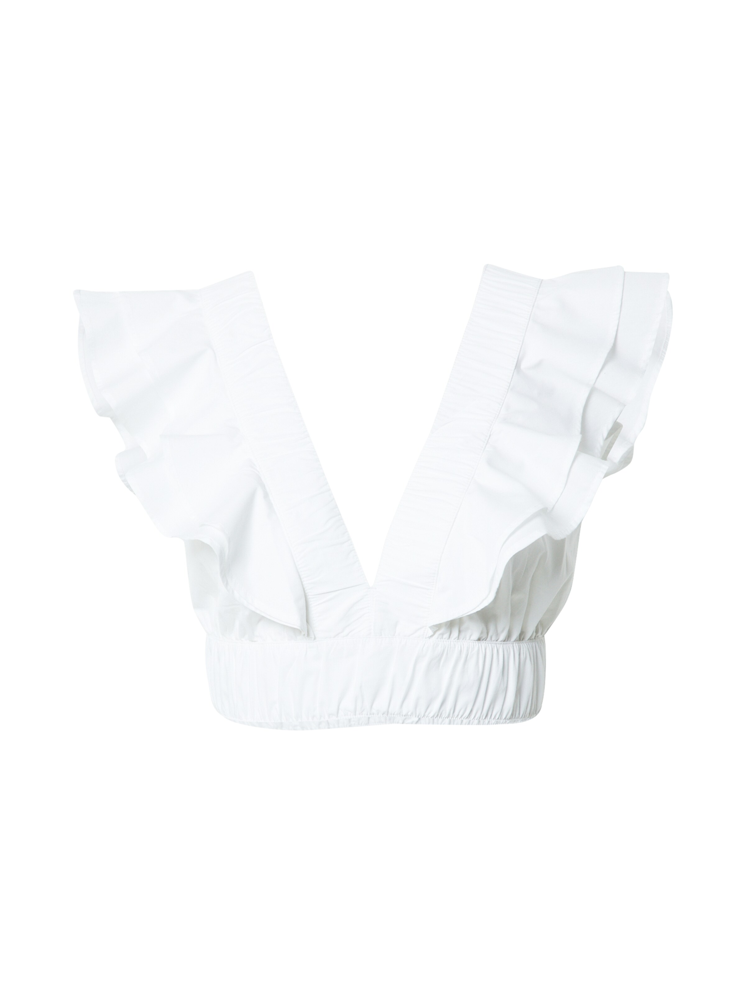 Abercrombie & Fitch Μπλούζα 'DRAMA' σε λευκό: μπροστά