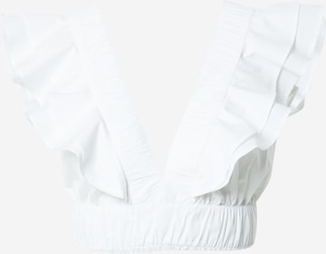 Abercrombie & Fitch Μπλούζα 'DRAMA' σε λευκό: μπροστά