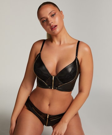 Push-up Sutien 'Talia' de la Hunkemöller pe negru: față