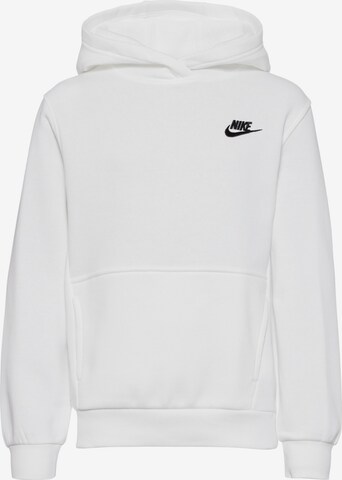 Nike Sportswear Sweatshirt 'Club Fleece' in Wit: voorkant