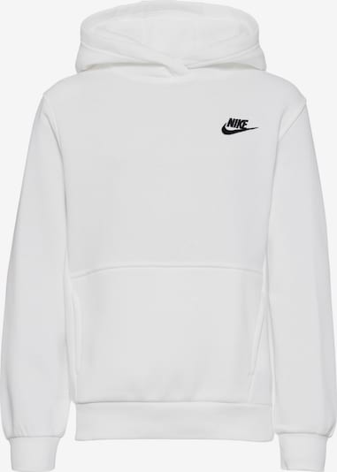Nike Sportswear Sweatshirt 'Club Fleece' i sort / hvid, Produktvisning