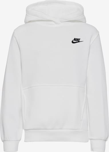 Nike Sportswear Sweatshirt 'Club Fleece' in Black / White, Item view