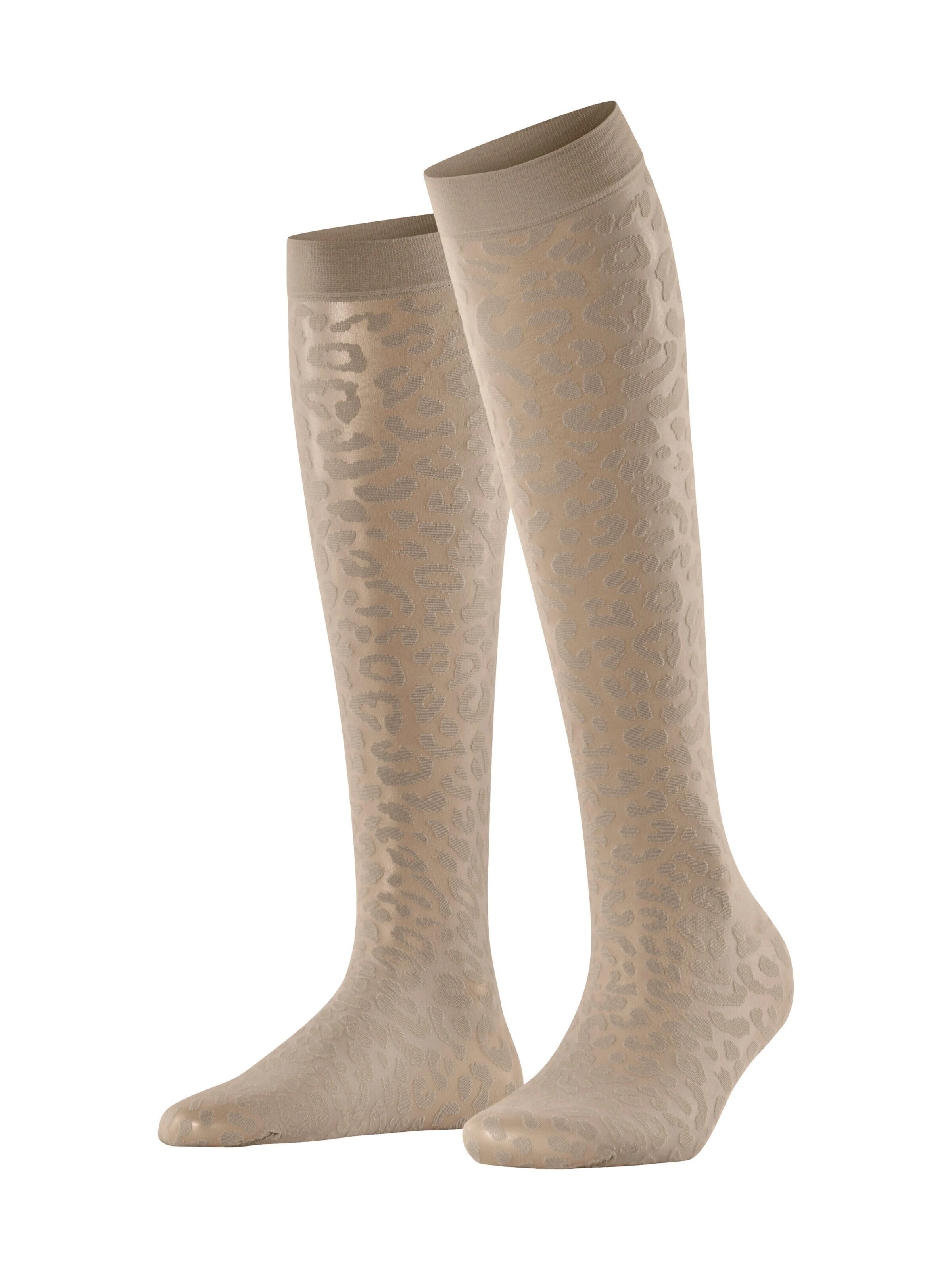 FALKE Overknee Strümpfe 'Wild Breed' in Beige: Vorderseite