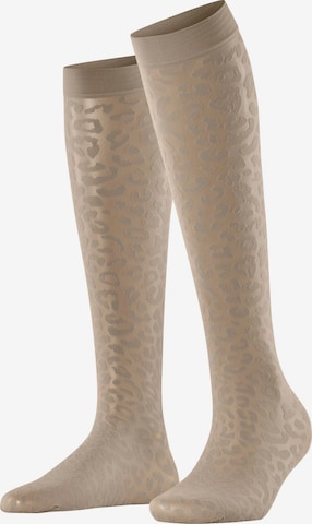 FALKE Overknee Strümpfe 'Wild Breed' in Beige: Vorderseite