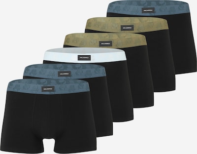 Karl Lagerfeld Bokserishortsit värissä oliivi / petrooli / musta / valkoinen, Tuotenäkymä