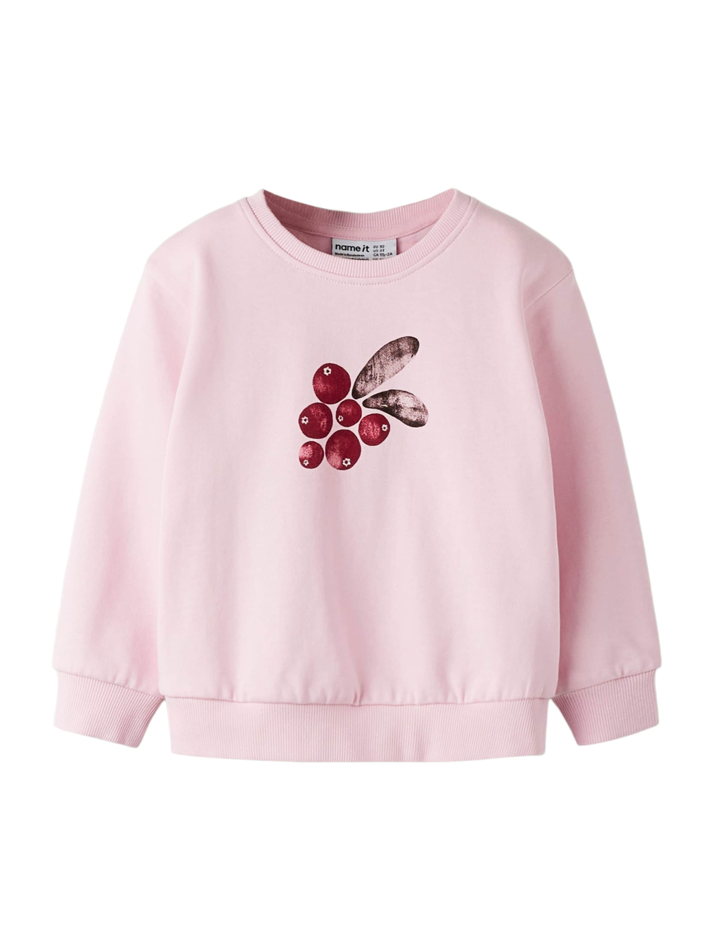 Bluză de molton 'NMFSISSY' de la NAME IT pe roz: față