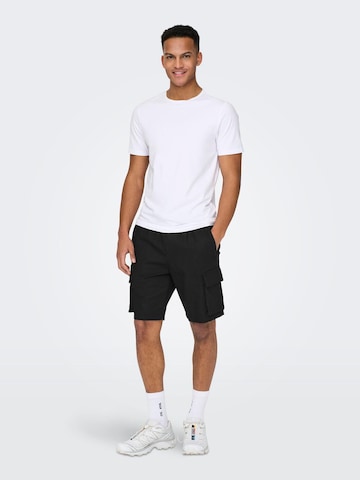 Only & Sons Regular Shorts 'Sinus' in Schwarz