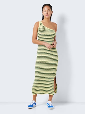 Noisy may Knitted dress 'Dee' in Green