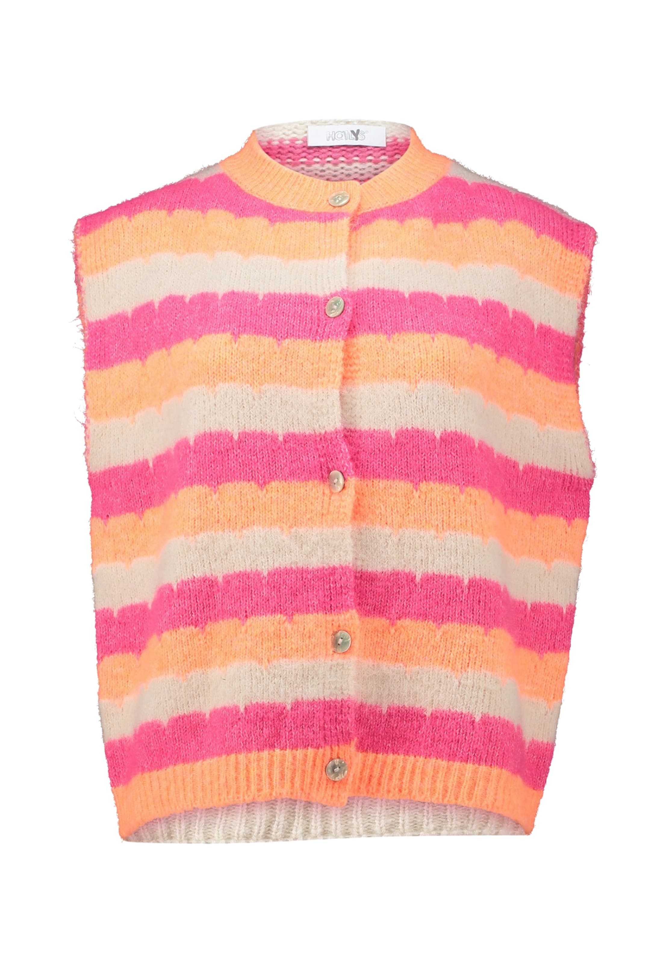 Hailys Strickweste 'Gi44na' in Pink: Vorderseite