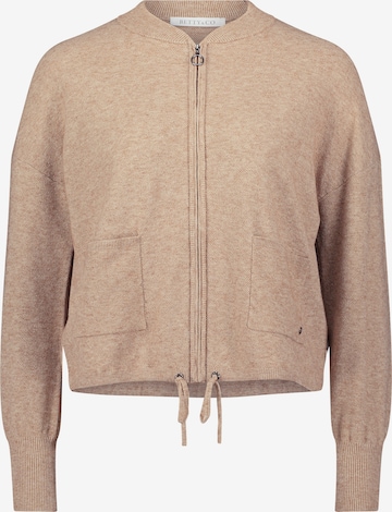 Betty & Co Strickjacke in Beige: Vorderseite