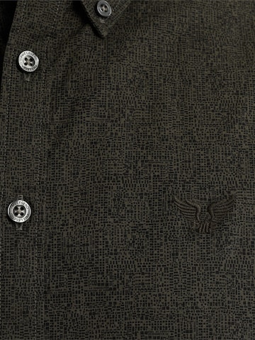 PME Legend Regular fit Overhemd 'Shirt with allover print' in Groen