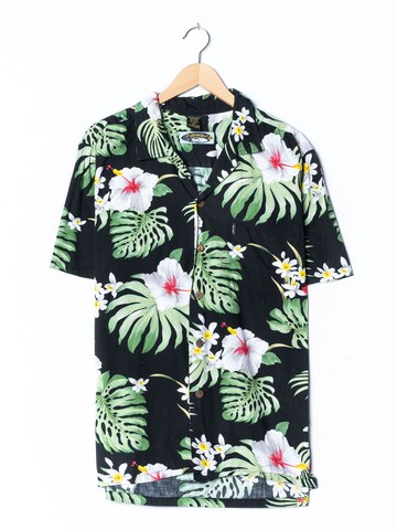 Palmwave Hawaii Button Up Shirt in XL in Black: front