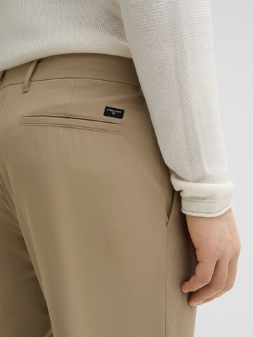 STRELLSON Regular Veckad byxa 'Louis' i beige
