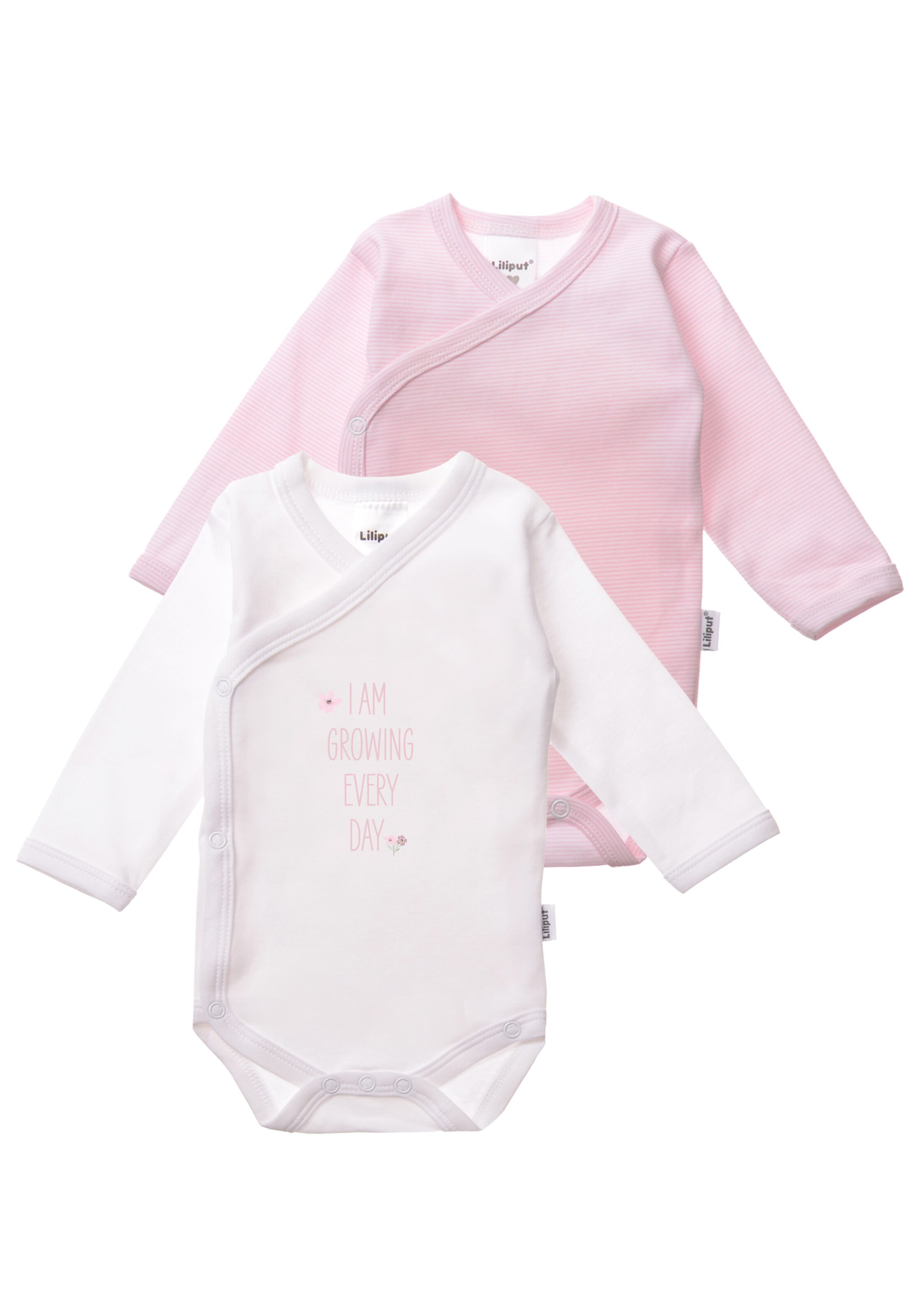 LILIPUT Romper/Bodysuit 'I am growing every day' in Pink: front
