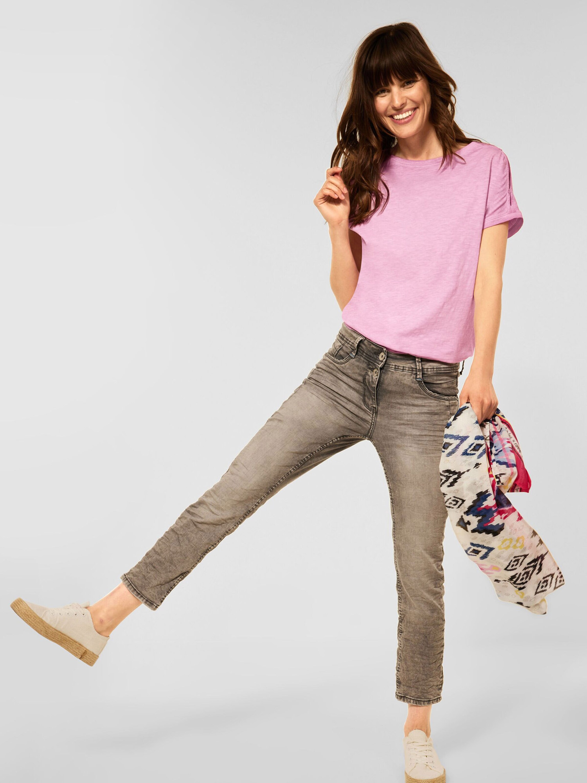 Frauen Shirts & Tops CECIL T-Shirt in Pink - XB79534