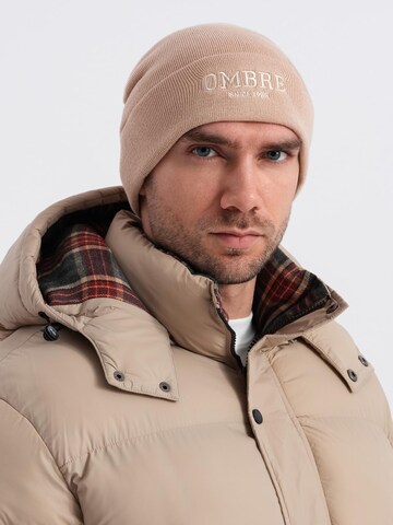 Ombre Beanie 'ACWH-0120' in Beige: front