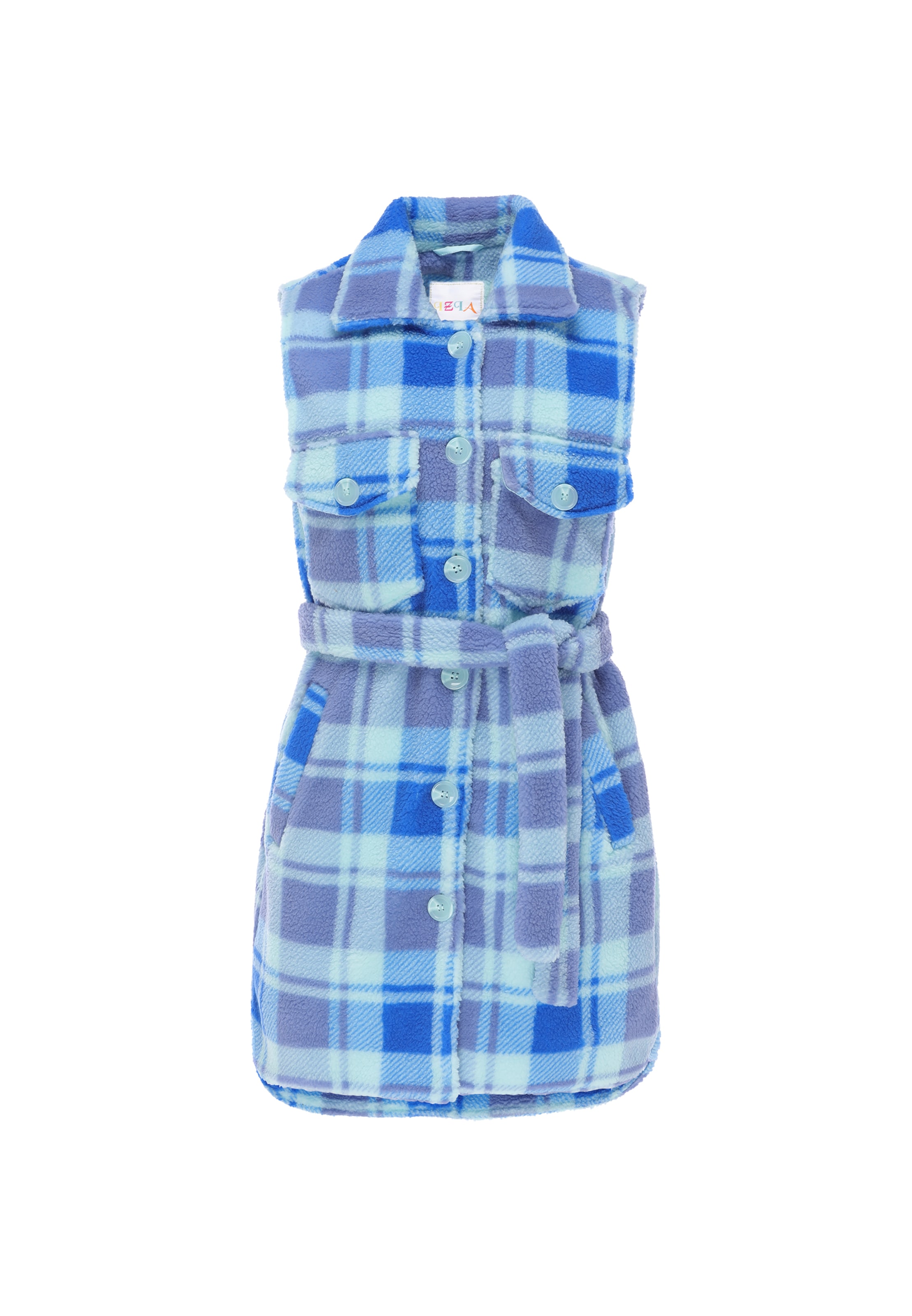 IZIA Gilet en S en bleu / violet, Vue avec produit