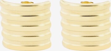 Akzent Ohrringe 'Vally, langlebig' in Gold: Vorderseite