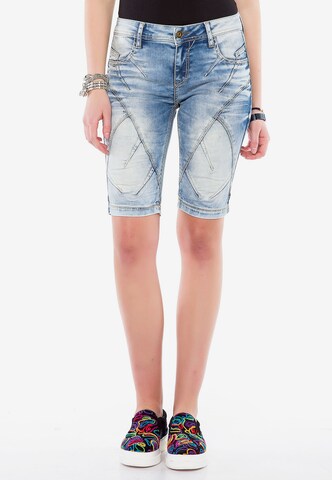 CIPO & BAXX Regular Jeans in Blauw: voorkant