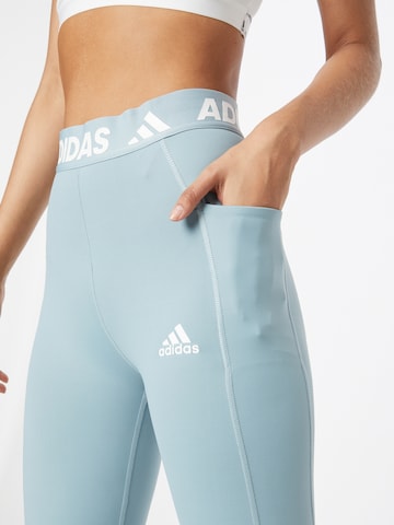 ADIDAS SPORTSWEAR Skinny Športové nohavice - Modrá