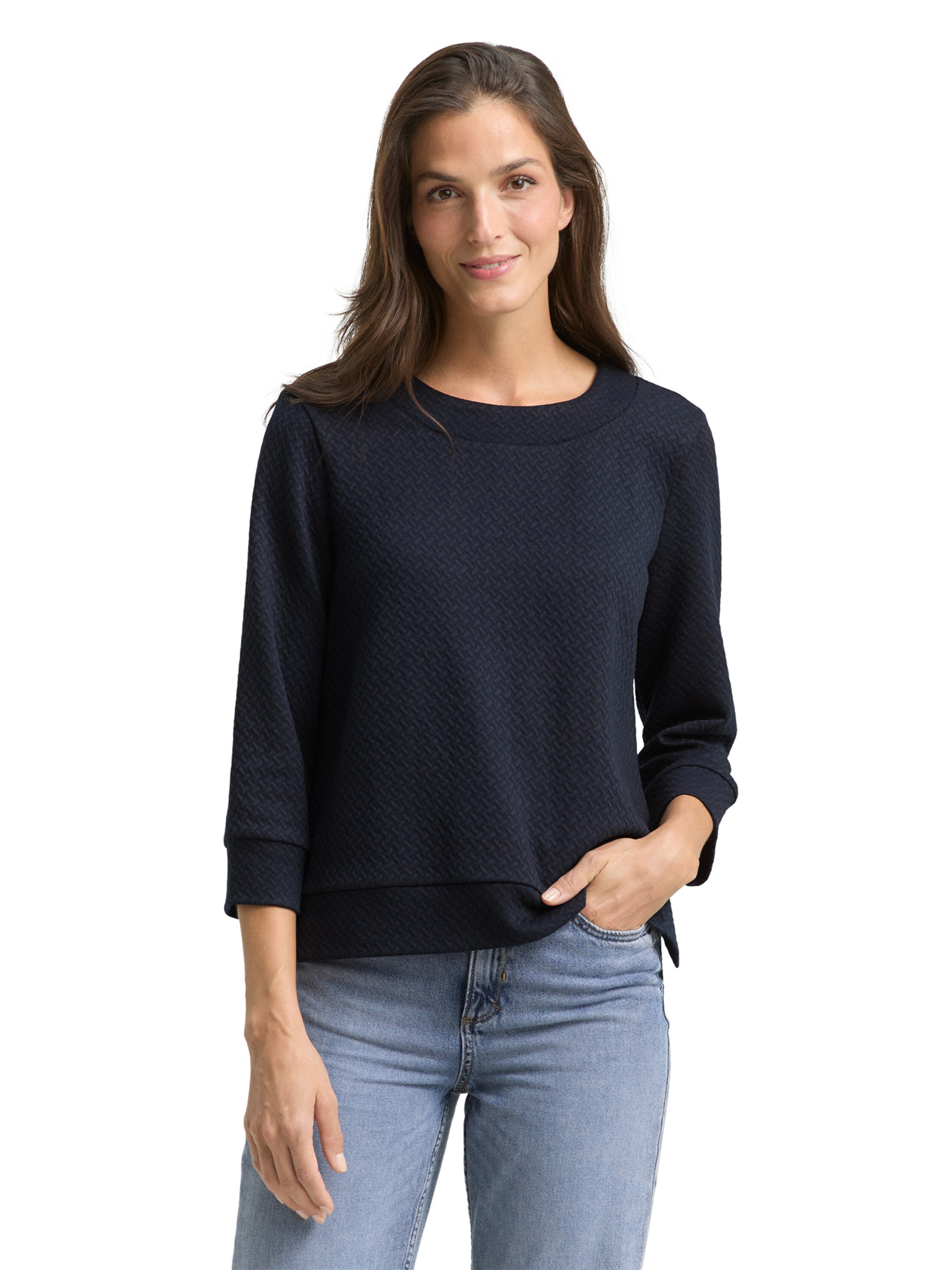 TOM TAILOR Sweatshirt in Blue: front