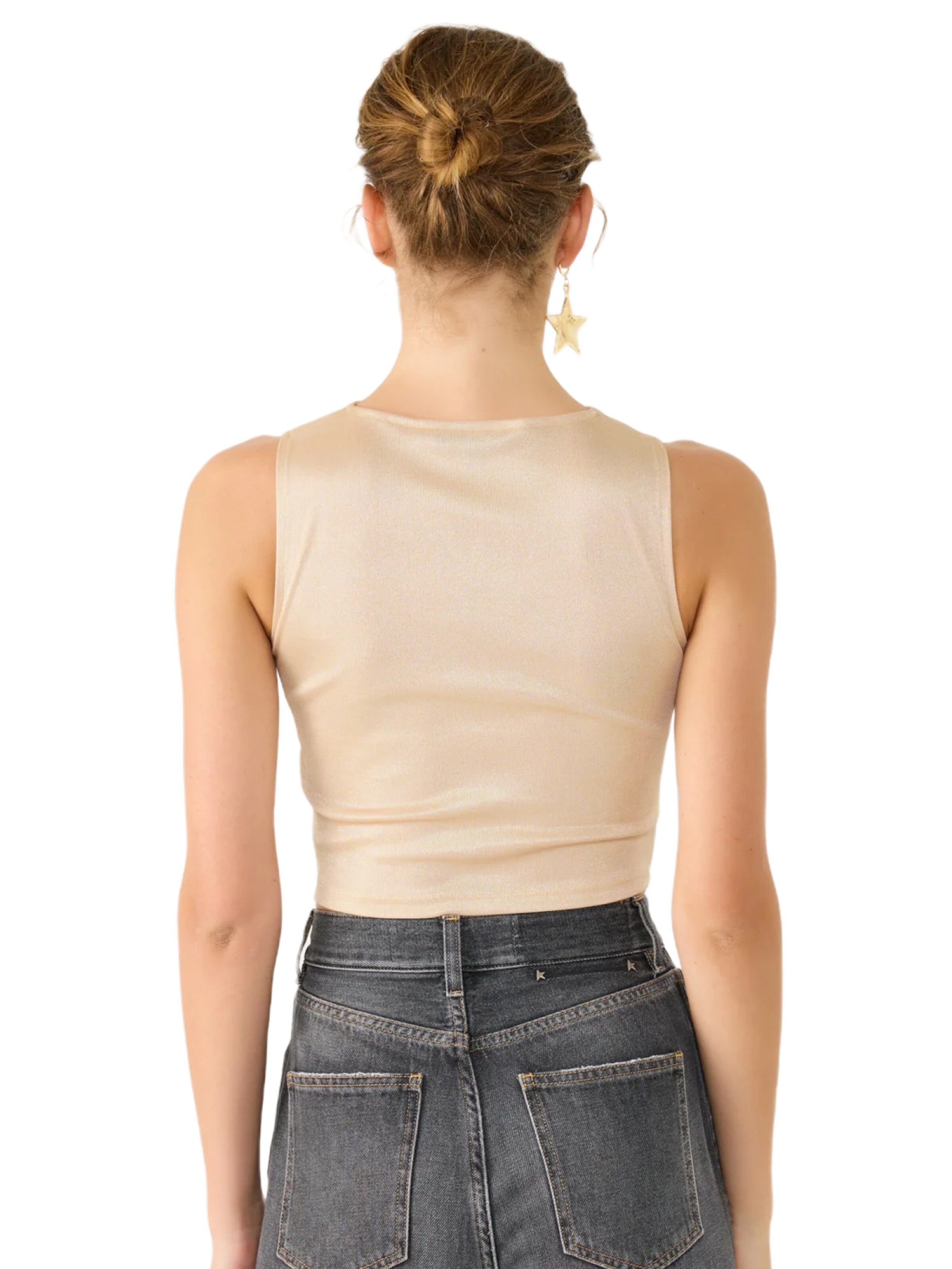 No Matter What Top in Goud