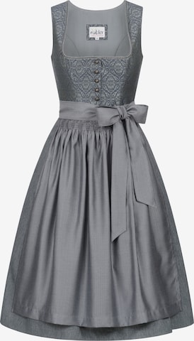 Trachtenhof Nübler Dirndl 'Dirndl midi Galina' in Blau: Vorderseite