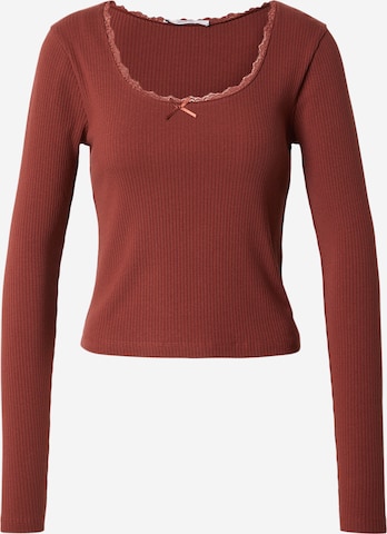 ruda ABOUT YOU Marškinėliai 'Sanja': priekis