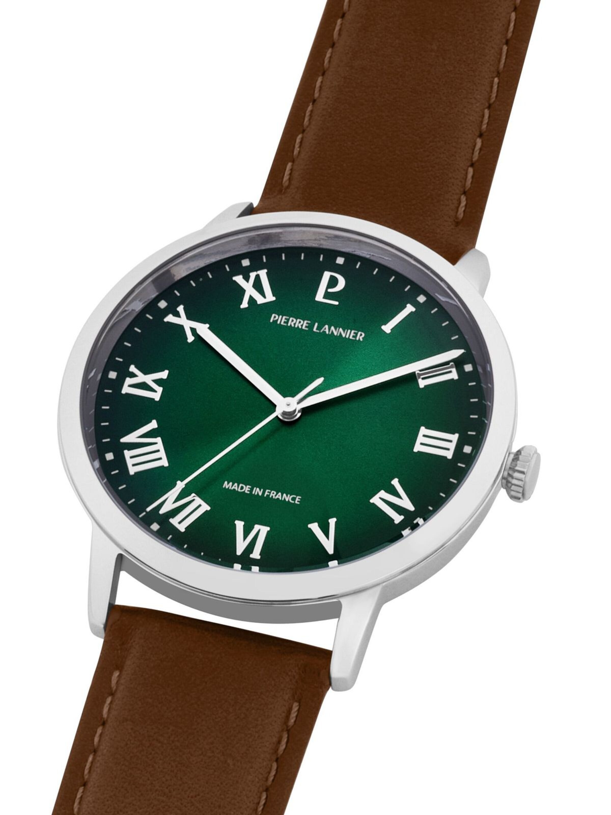 Pierre Lannier Analog watch 'Watch Interval' in Green