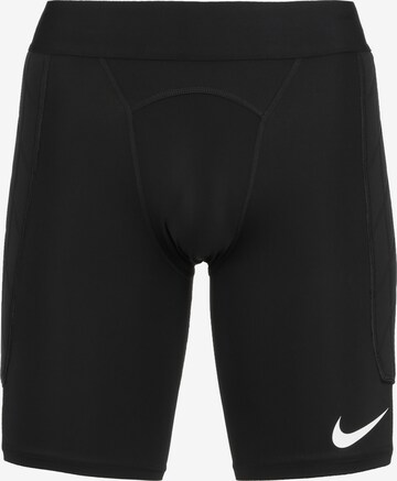 Skinny Pantalon de sport 'Gardien I' NIKE en noir : devant