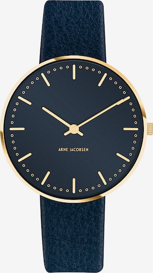 Arne Jacobsen Uhr in navy / gold, Produktansicht