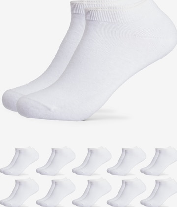 Occulto Ankle Socks 'Manu' in White: front