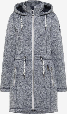 Manteau en tricot Schmuddelwedda en gris : devant