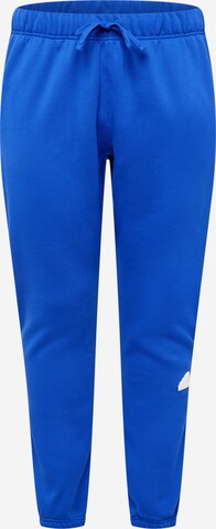 ADIDAS SPORTSWEAR Tapered Workout Pants 'Sweat' in Blue: front