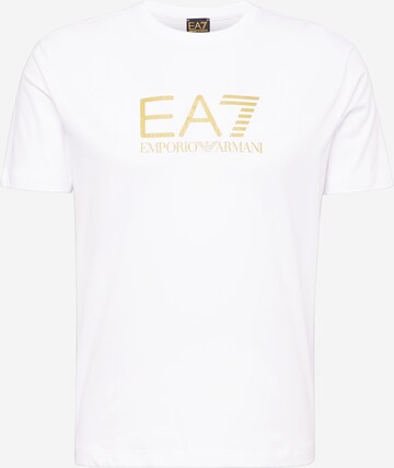 T-Shirt EA7 Emporio Armani en blanc : devant