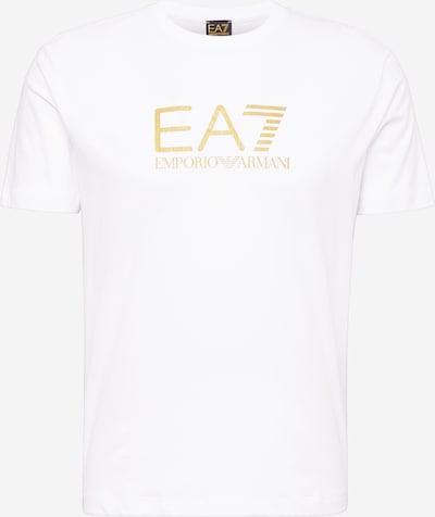 EA7 Emporio Armani T-Shirt in gold / weiß, Produktansicht