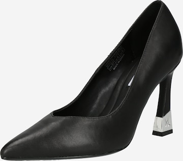 Karl Lagerfeld - Zapatos con plataforma en negro: frente