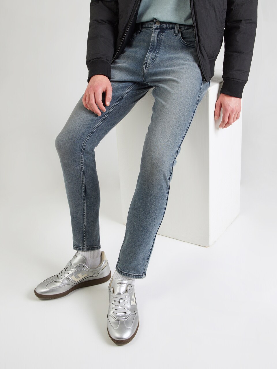 Slimfit Jeans '512™ Slim Taper Jeans' de la LEVI'S ® pe albastru: față