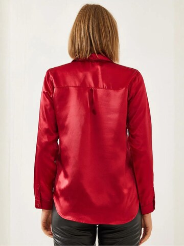 Camicia da donna di Bianco Lucci in rosso