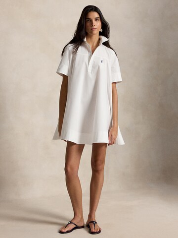 Robe-chemise Polo Ralph Lauren en blanc : devant