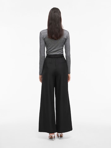 VILA Wide Leg Bukser 'CATALINA' i sort